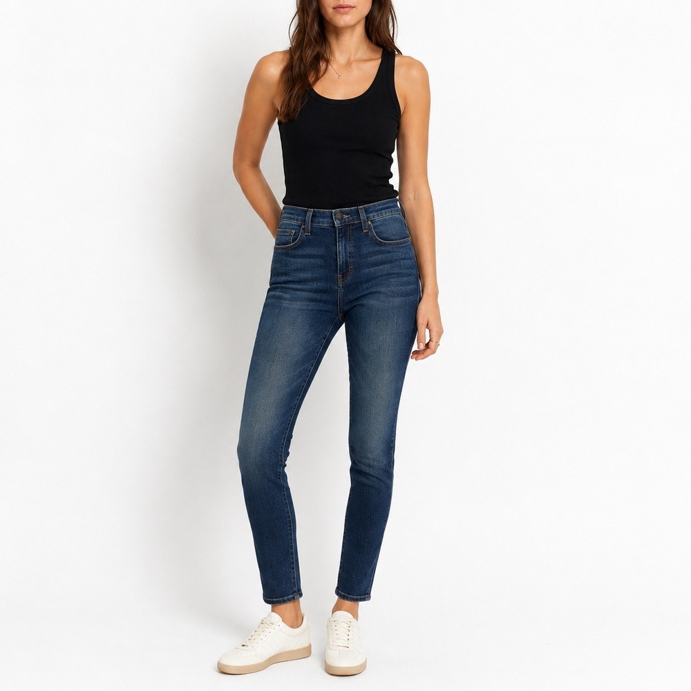 Current/Elliott The Highwaist Stiletto Jeans Women 29 Minimalist USA Stretch